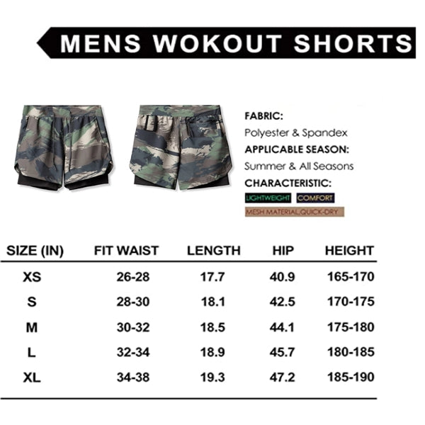 Men'S Gym Workout Shorts