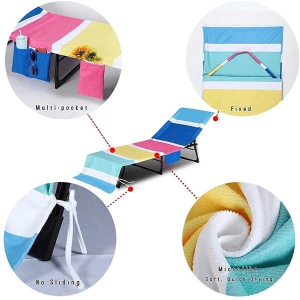 Beach Lounge Chair Towel Cover