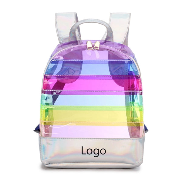Rainbow Holographic Backpack