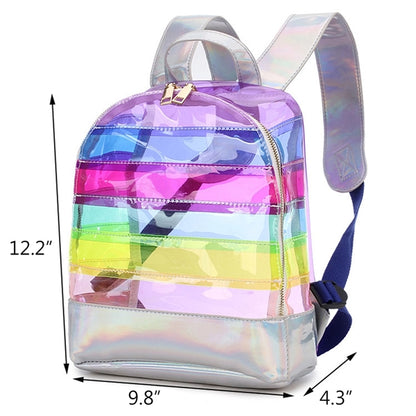 Rainbow Holographic Backpack