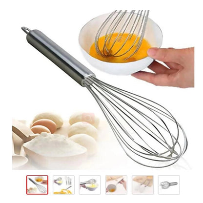 Stainless Steel Manual Egg Beater Whisk