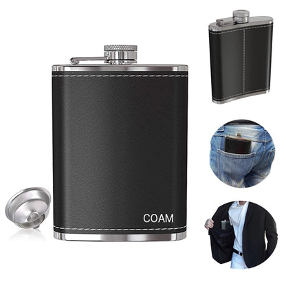 8 Oz Pocket Hip Flask With Funnel