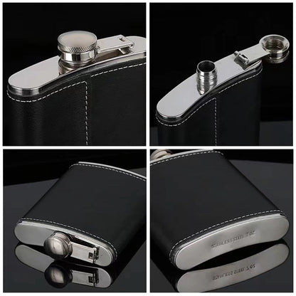 8 Oz Pocket Hip Flask With Funnel