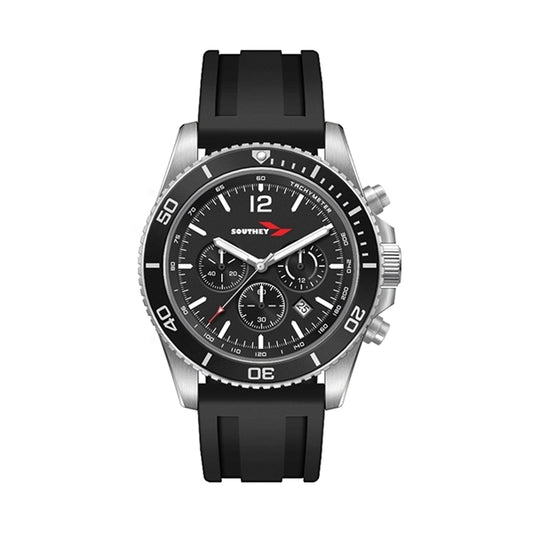 42.5 STEEL MATTE SILVER CASE, CHRONOGRAPH MVMT, BL...