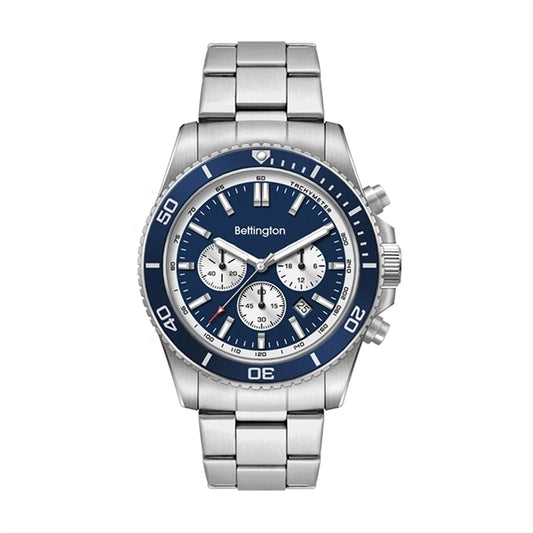 42.5 STEEL MATTE SILVER CASE, CHRONOGRAPH MVMT, BL...