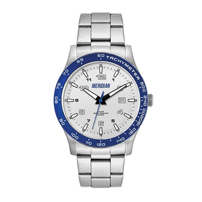 43.5MM STEEL MATTE SILVER CASE, 3 HAND MVMT, SILVE...