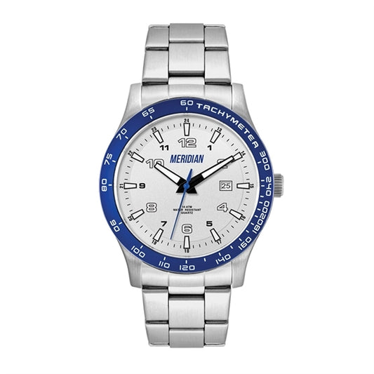 43.5MM STEEL MATTE SILVER CASE, 3 HAND MVMT, SILVE...