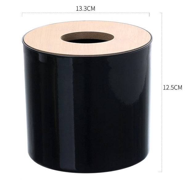 Tissue Box With Wooden Lid