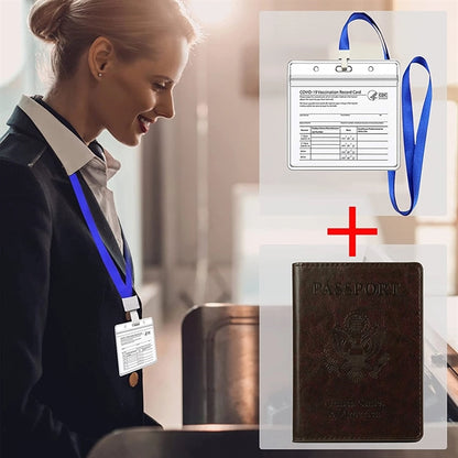 Passport and Vaccine Card Holder