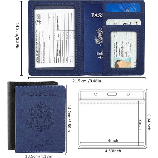 Passport and Vaccine Card Holder