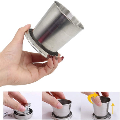 Stainless Steel 240ML Foldable  Cup