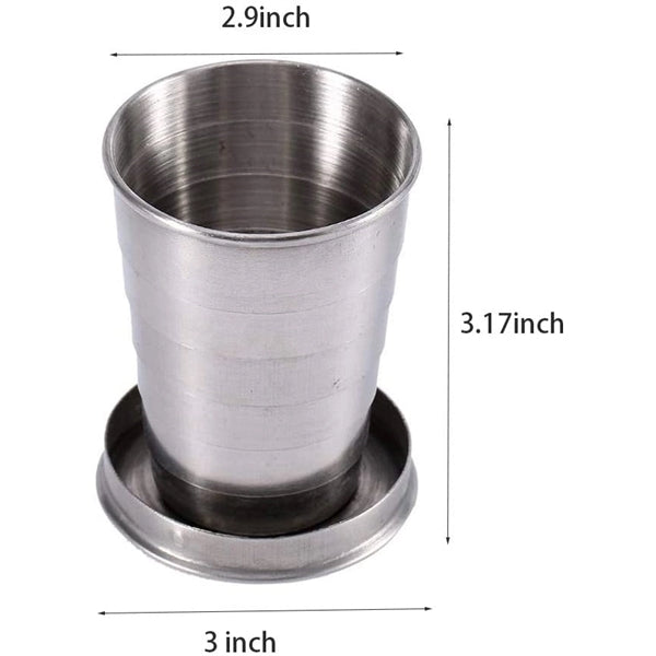 Stainless Steel 240ML Foldable  Cup