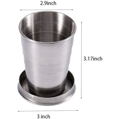 Stainless Steel 240ML Foldable  Cup