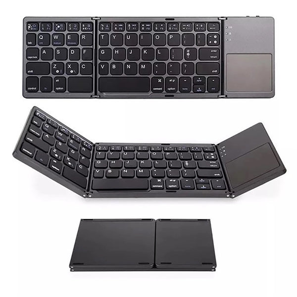 Foldable Bluetooth Wireless Keyboard With Touchpad