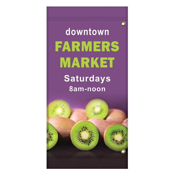 36" x 18" Custom Polyester Avenue Banner - HQ