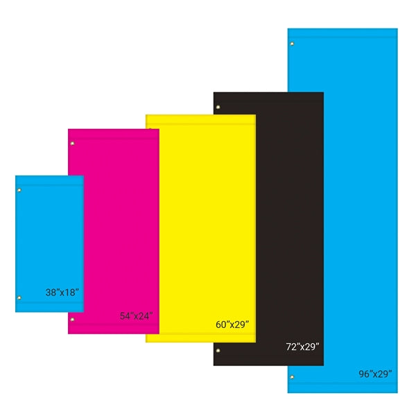 36" x 18" Custom Polyester Avenue Banner - HQ