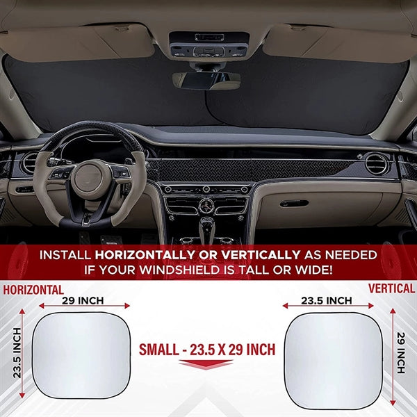 Car Windshield Sunshade 2-Pieces