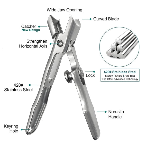 Stainless Steel Long Handle Nail Cutter