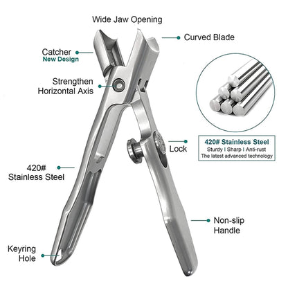 Stainless Steel Long Handle Nail Cutter