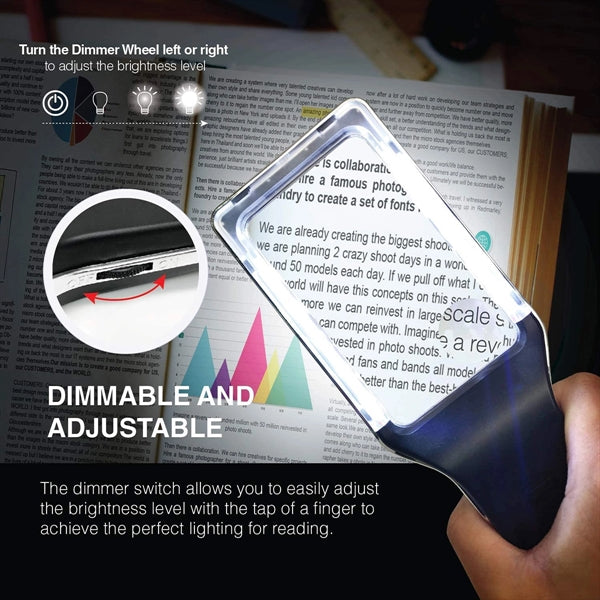 Led Light Portable Magnifying Glass