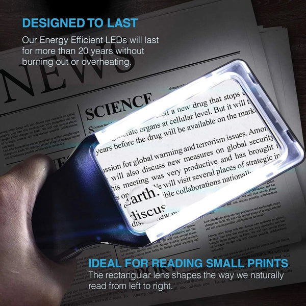 Led Light Portable Magnifying Glass