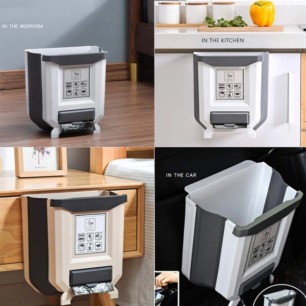 Foldable Hanging Collapsible Waste Bin