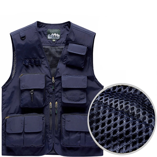 Men Work Cargo Vest