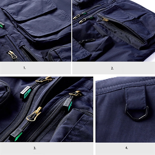 Men Work Cargo Vest