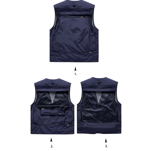 Men Work Cargo Vest