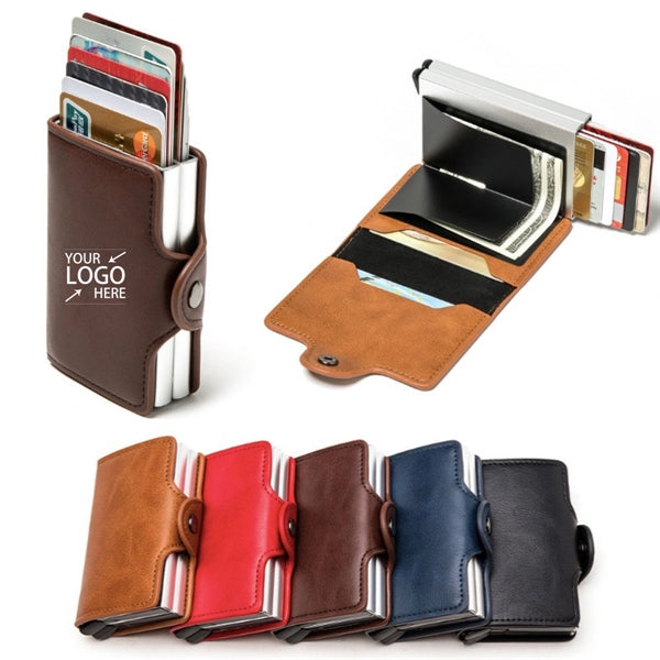 Leather Rfid Card Holder Wallet