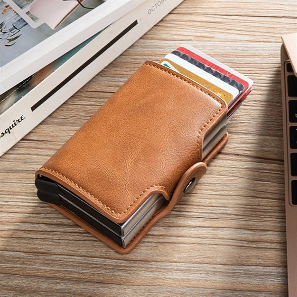 Leather Rfid Card Holder Wallet