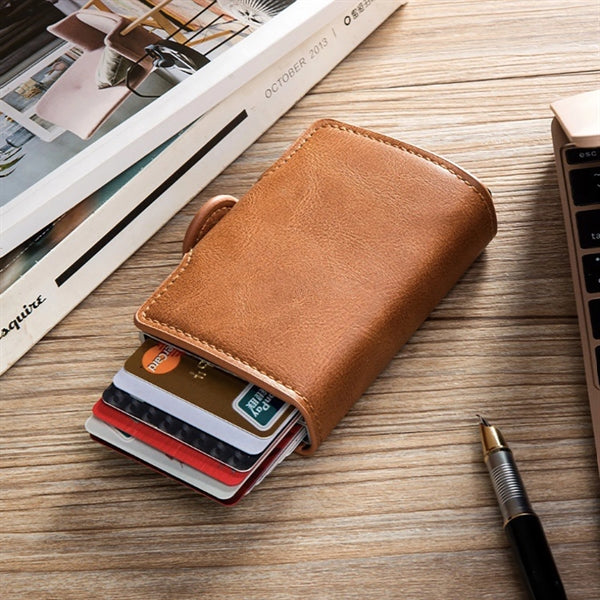 Leather Rfid Card Holder Wallet