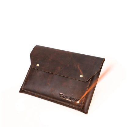 Travel Genuine Leather 14 inch Laptop Case Sleeve