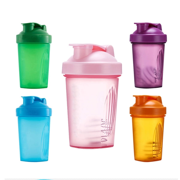 400ML Cup Shaker Bottle With Wire Whisk Ball 13.5Oz