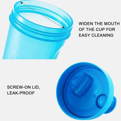 400ML Cup Shaker Bottle With Wire Whisk Ball 13.5Oz