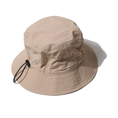 Sun Protection Bucket Hat With Detachable Wind Landyard