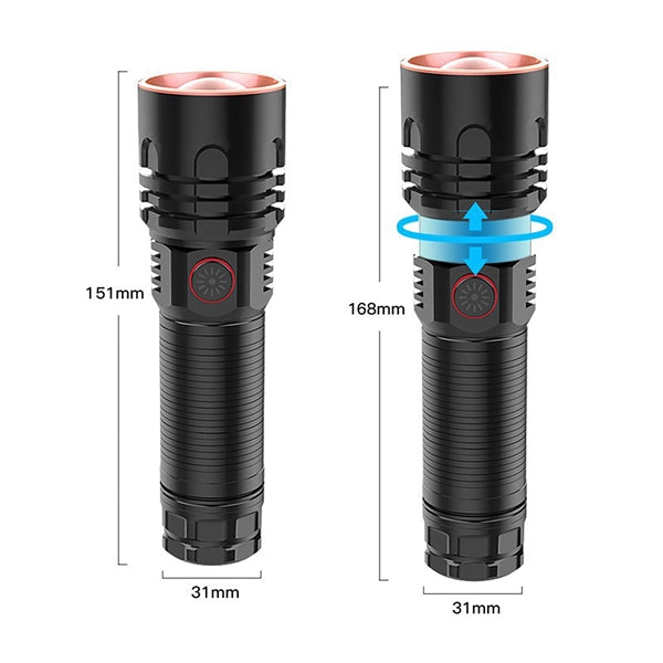 LED Flashlights High Lumens Rechargeable