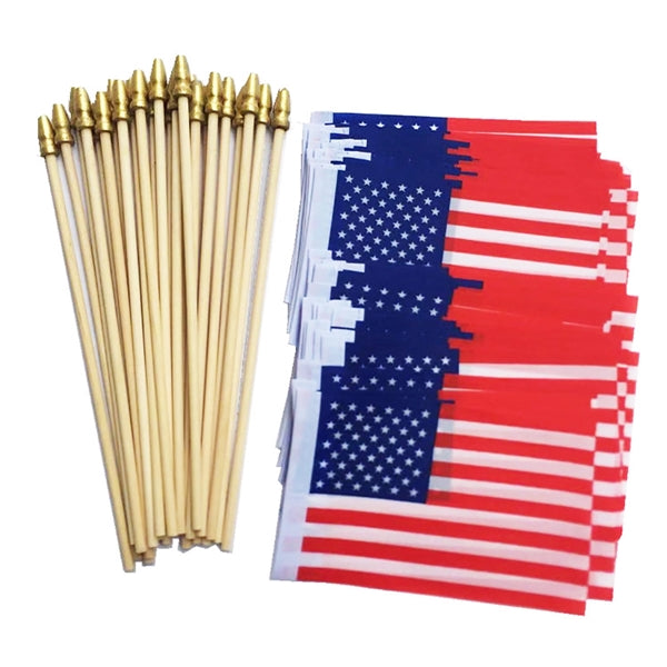 5X8 Inch Full Color Hand Held Stick Flag