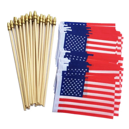 5X8 Inch Full Color Hand Held Stick Flag