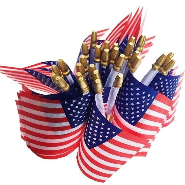 5X8 Inch Full Color Hand Held Stick Flag