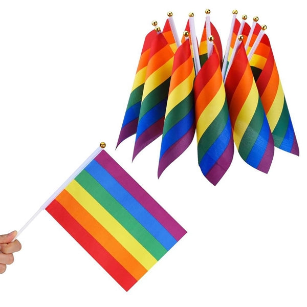 5X8 Inch Full Color Hand Held Stick Flag