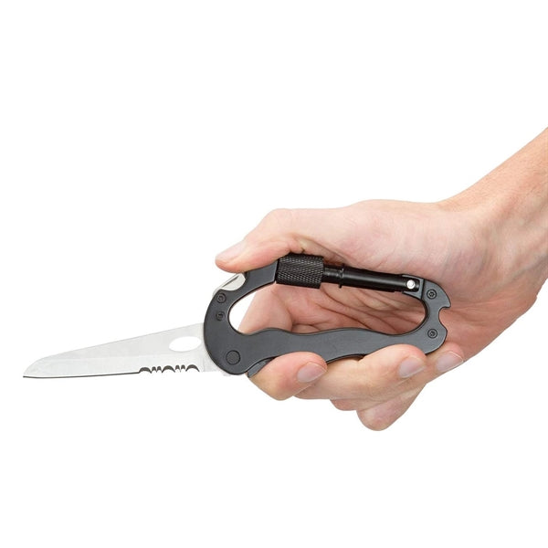5 In 1 Foldable Multi-Tool Carabiner Pocket Knife