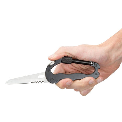 5 In 1 Foldable Multi-Tool Carabiner Pocket Knife