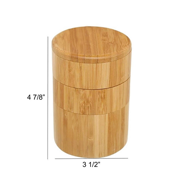 3 Tiers Bamboo Salt Box