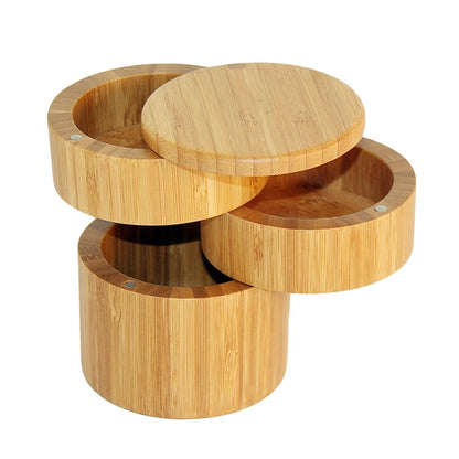 3 Tiers Bamboo Salt Box