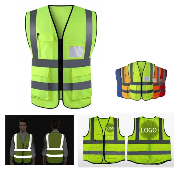 Reflective Safety Vest With Pocket
