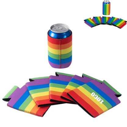 Neoprene Rainbow Can Cooler Sleeve