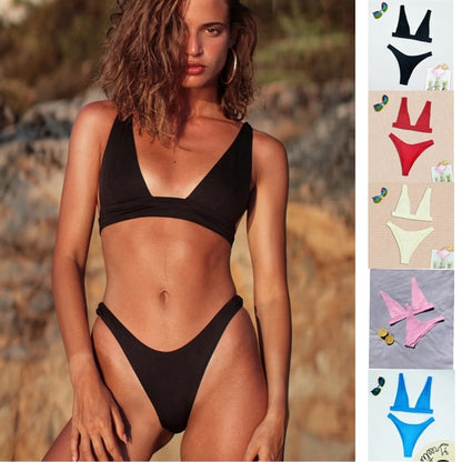Women'S Two Pieces Swimsuit Triangle Bikini Set