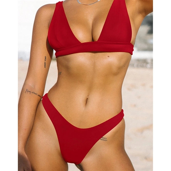 Women'S Two Pieces Swimsuit Triangle Bikini Set