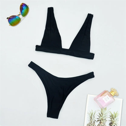 Women'S Two Pieces Swimsuit Triangle Bikini Set